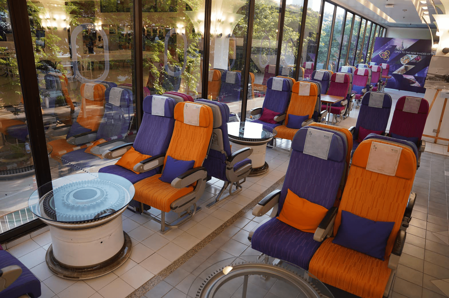 Thai Airways cabin cafe