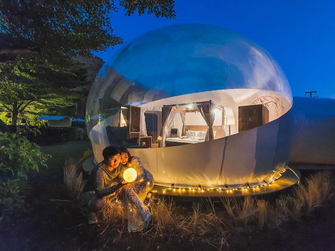 Clear bubble tents in Thailand