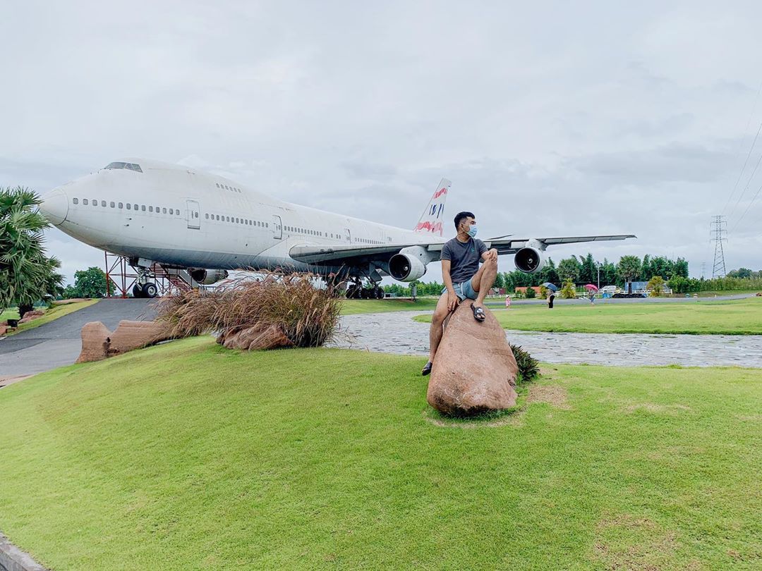 airplane park in korat thailand