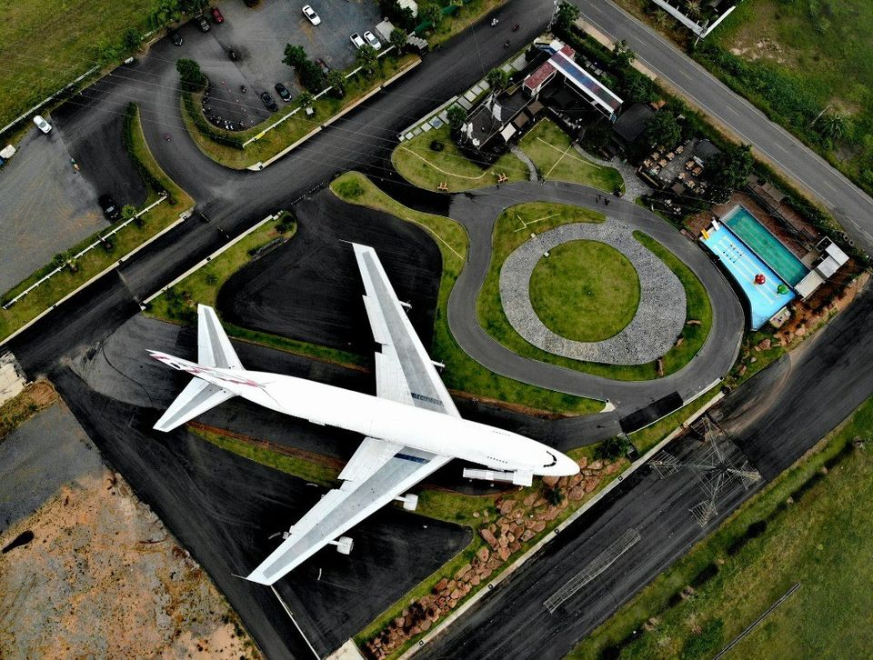 airplane park in korat thailand