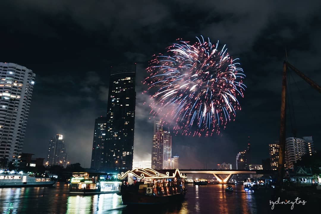 Icon Siam Fireworkson Chao Phraya River