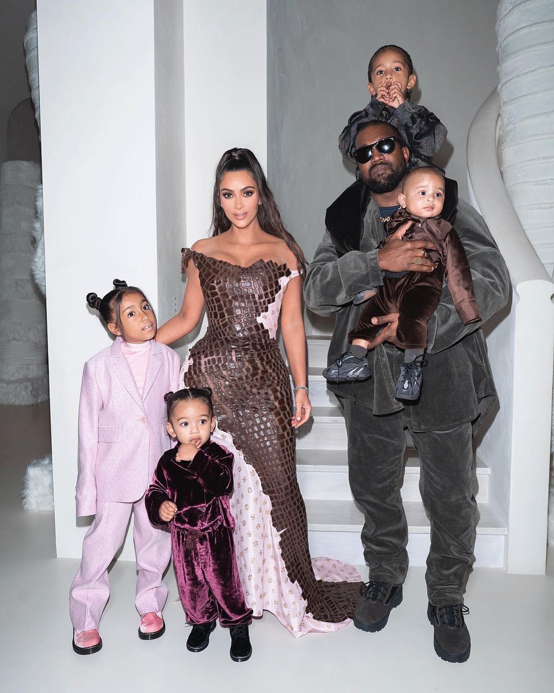 Kim Kardashian and Kanye West's family
