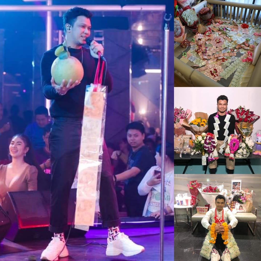 Thai singer receives fan gifts 