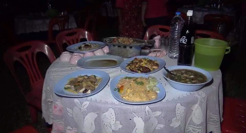 food on table