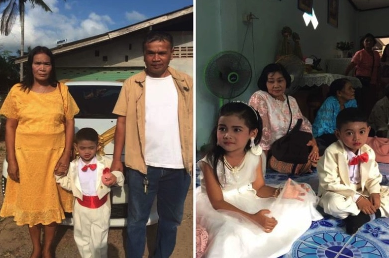 5-Year-Old Twins "Get Married" In Thailand