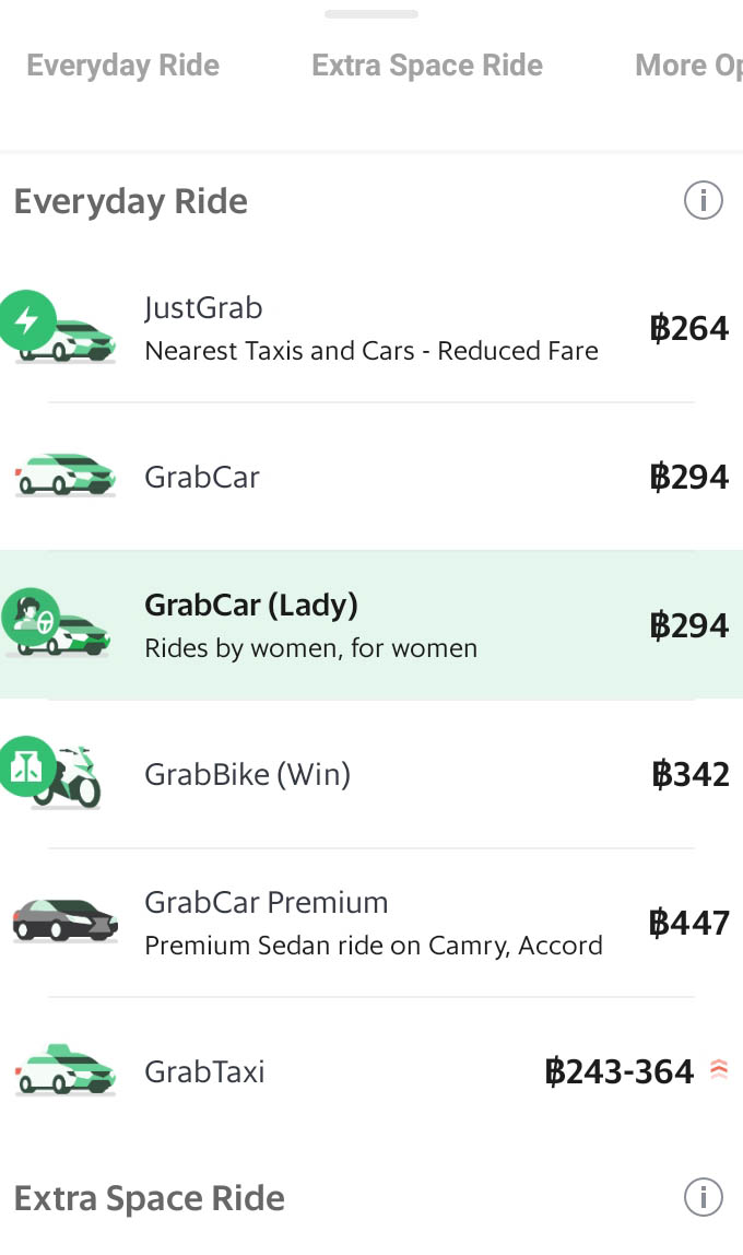 Grab Thailand Now Allows Users To Request Female Drivers For Women To Feel Safer When Commuting