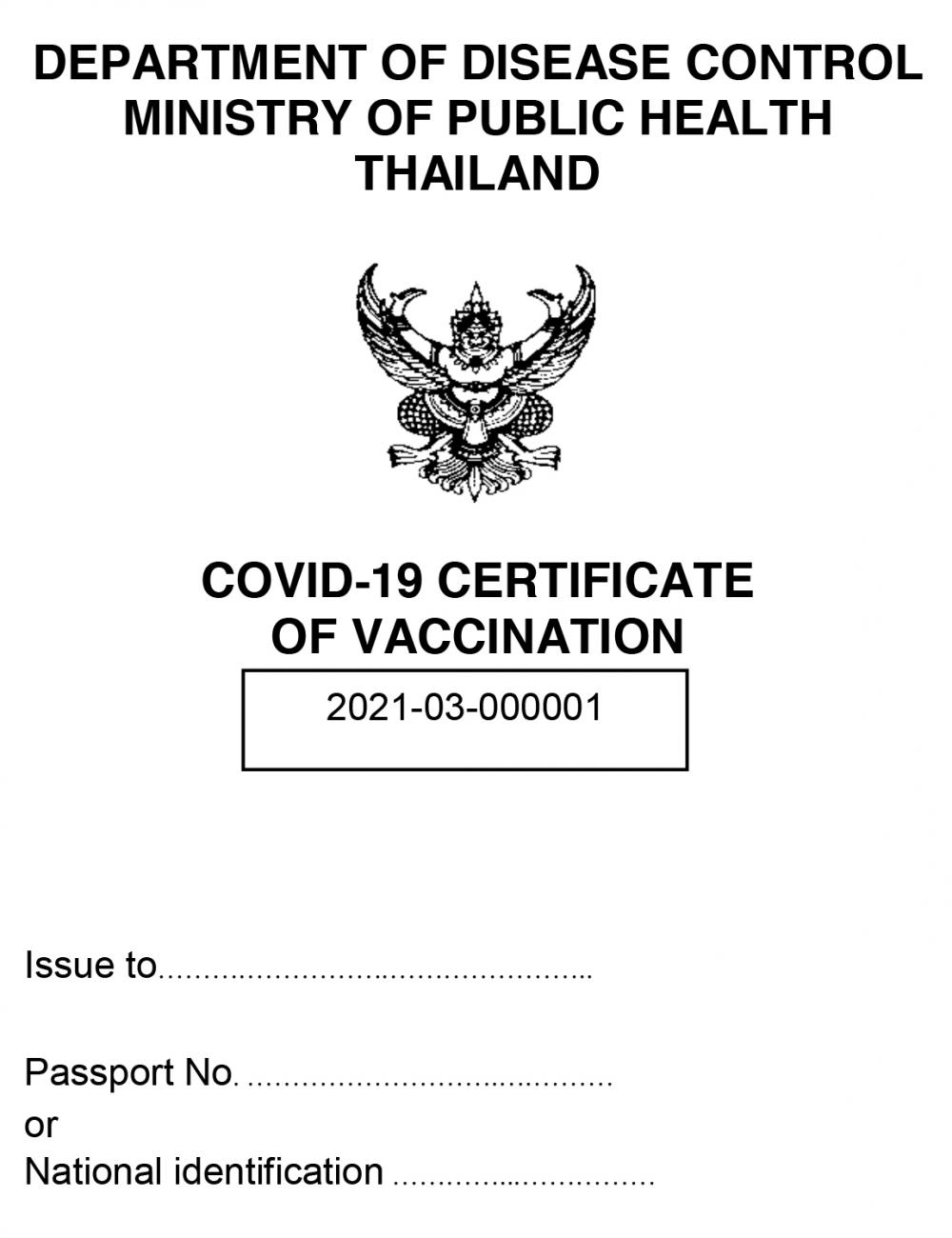 Thai vaccine passport