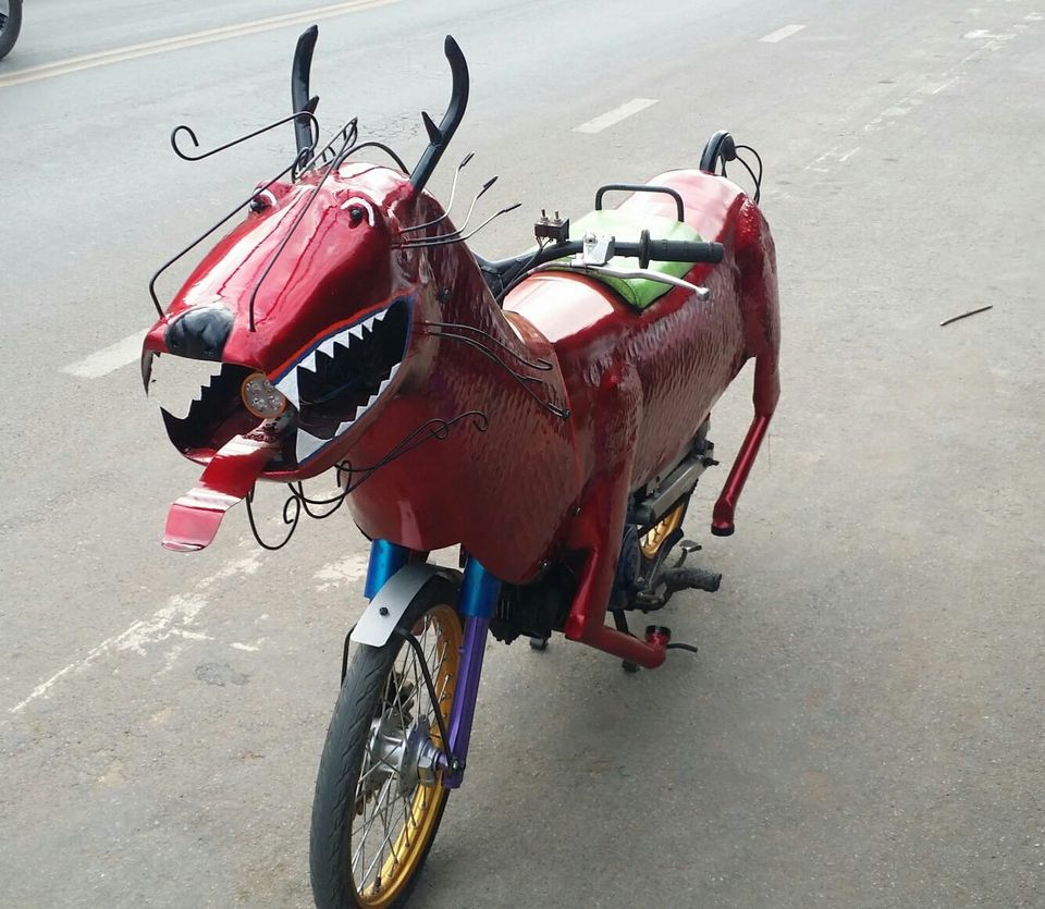 Ma Mangkorn Motorbike Goes Viral, Lets Drivers Pretend To Ride A Mythical Steed