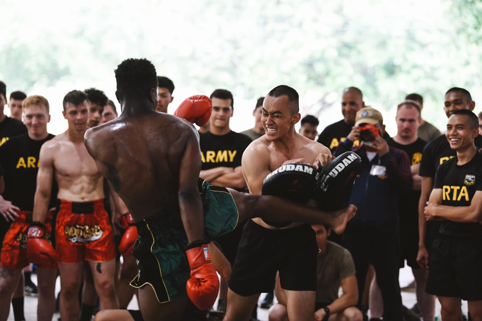 Thai-US army Muay Thai training Buakaw
