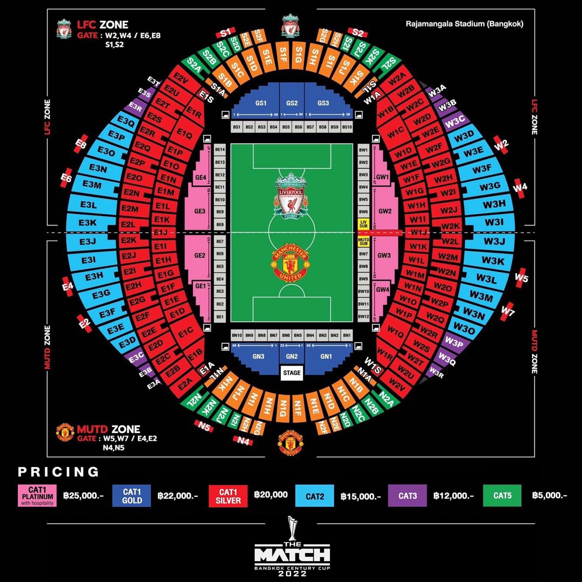 Liverpool Manchester Premiere League football match in Bangkok