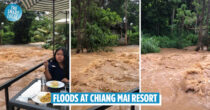 Thai Girl Shows Chiang Mai Resort’s Raging Creek While Dining, Netizens Worry About Safety