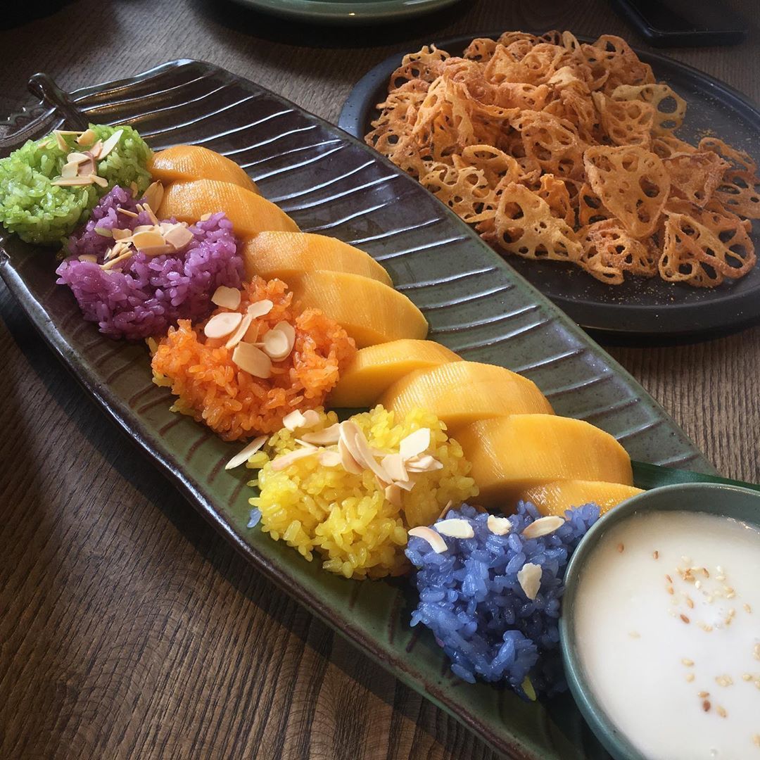 hanoi vegetarian restaurant uu dam chay food mandala sticky rice