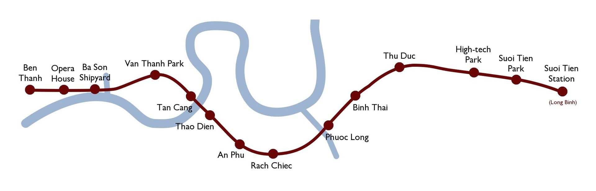Saigon metro map