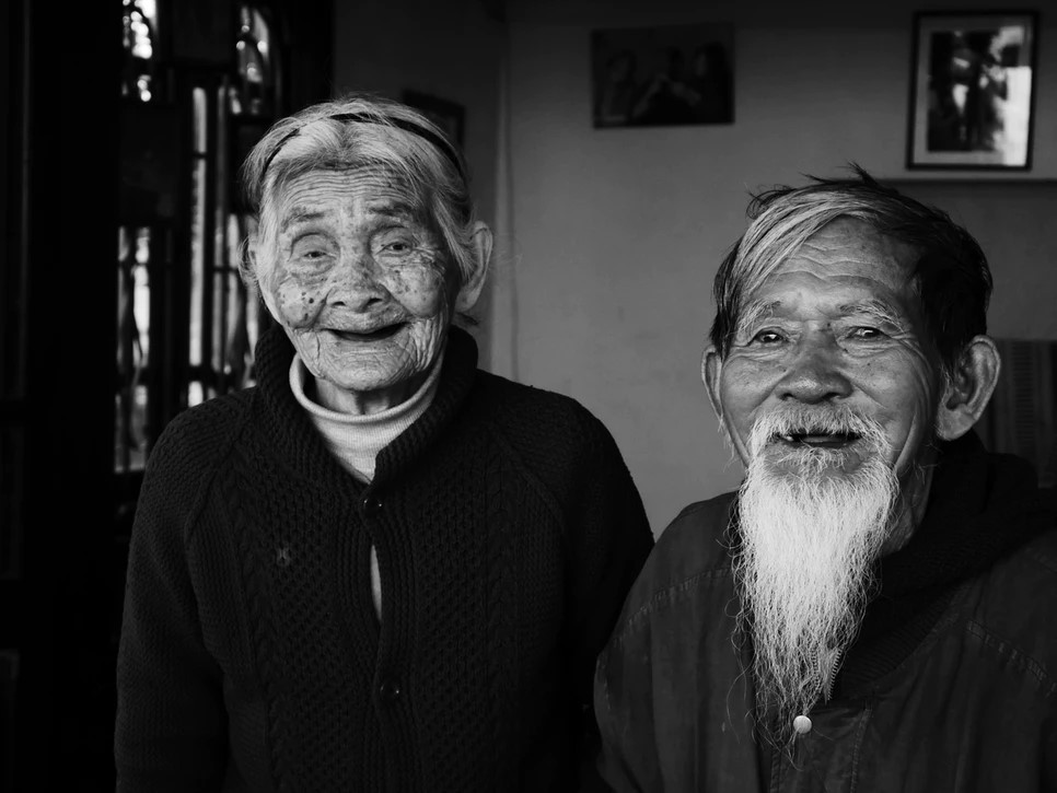 Vietnamese old couple