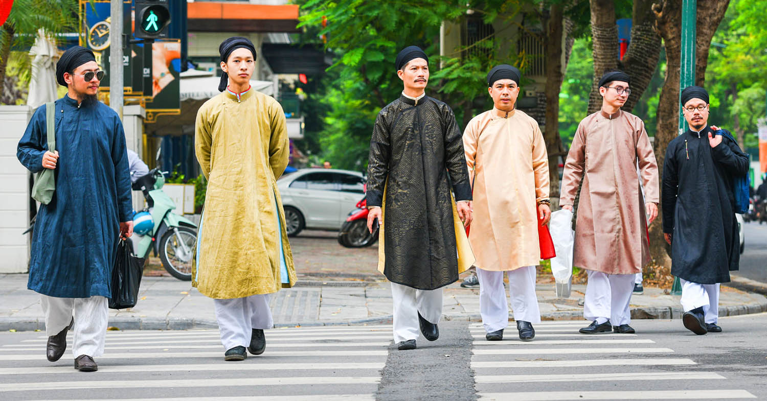Vietnamese Men Wearing Ao Dai To Work Spark Debate On Practicality