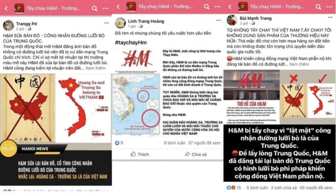 H&M Boycotted In Vietnam For Reportedly Displaying Map With China’s ...