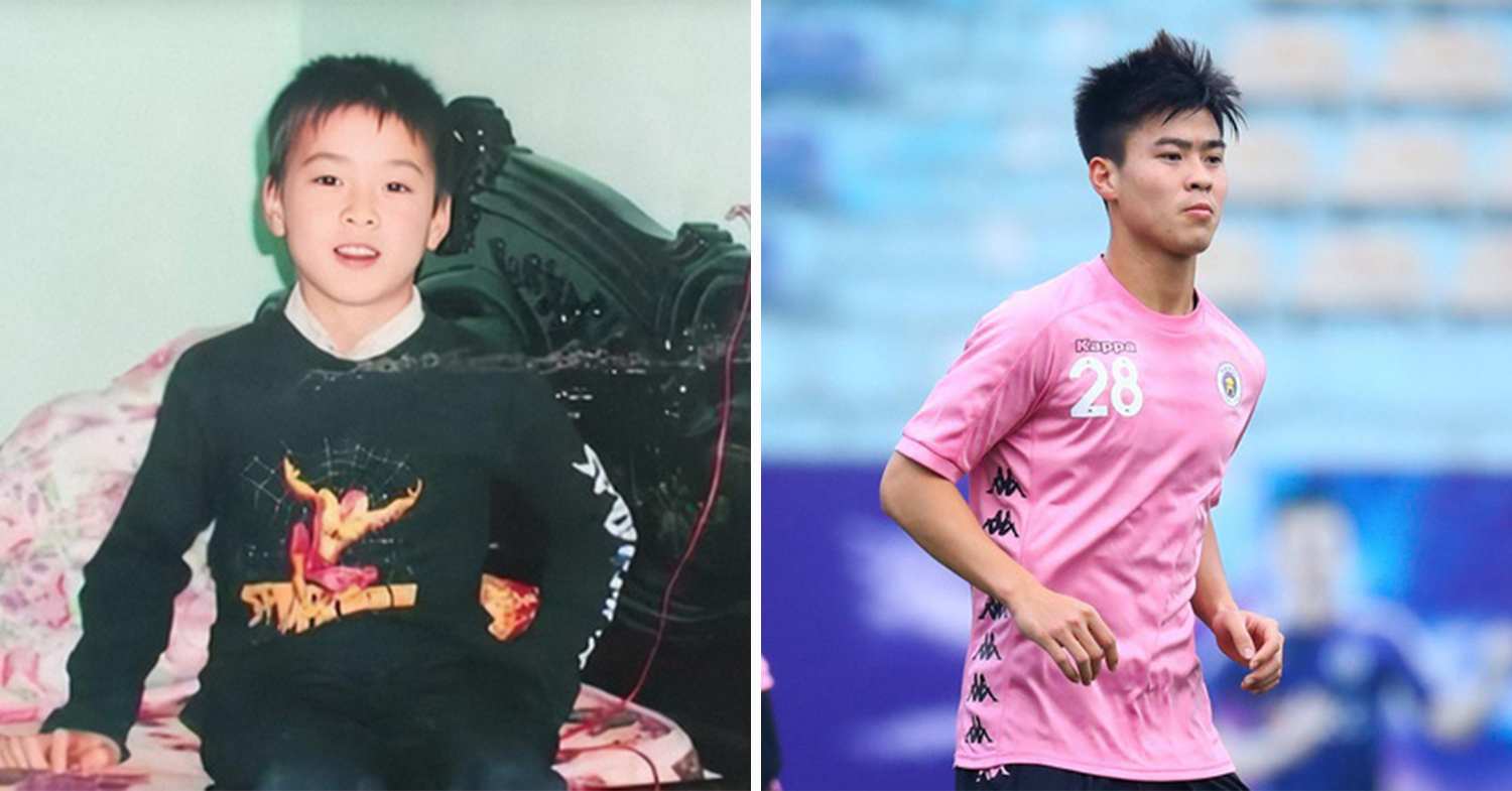 footballers childhood photos - duy manh