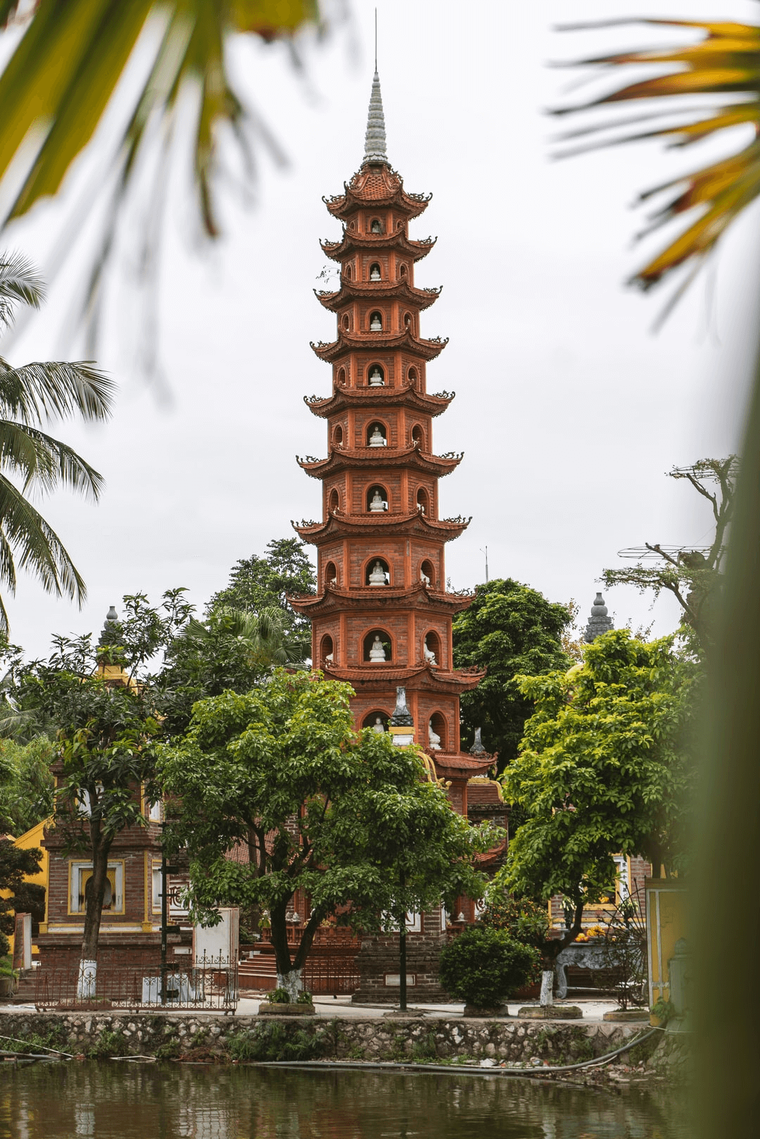places to cycle in Hanoi - tran quou temple