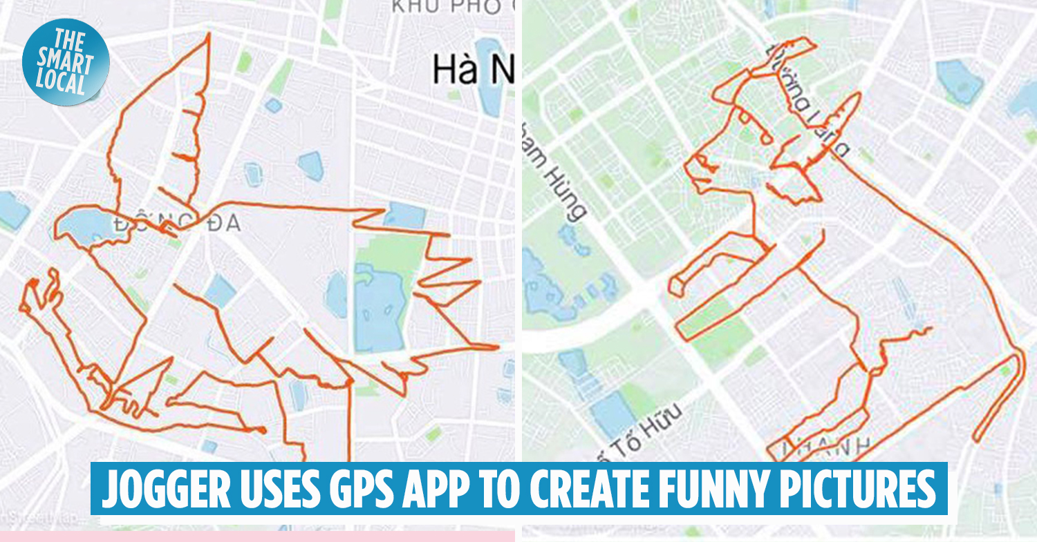Jogger Uses GPS Tracker App To Create Funny Pictures On Map