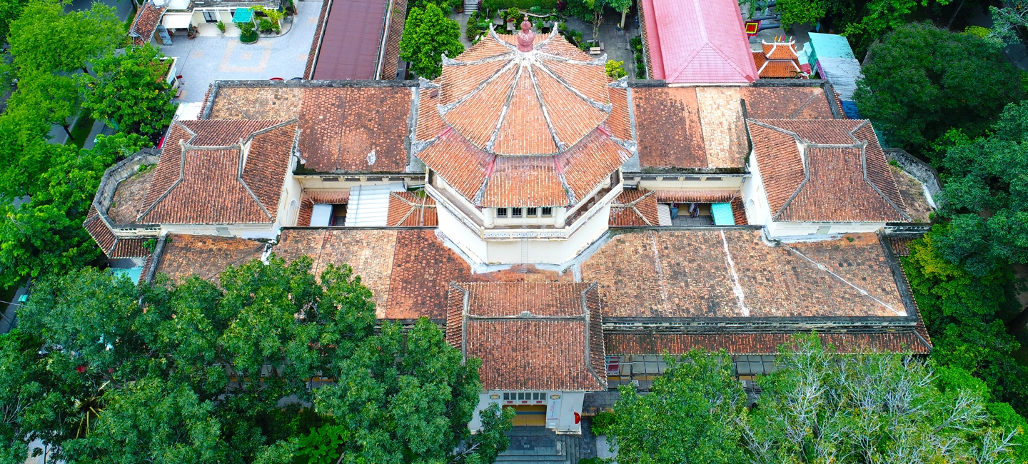 The aerial view of the History Museum of Hồ Chí Minh City.
