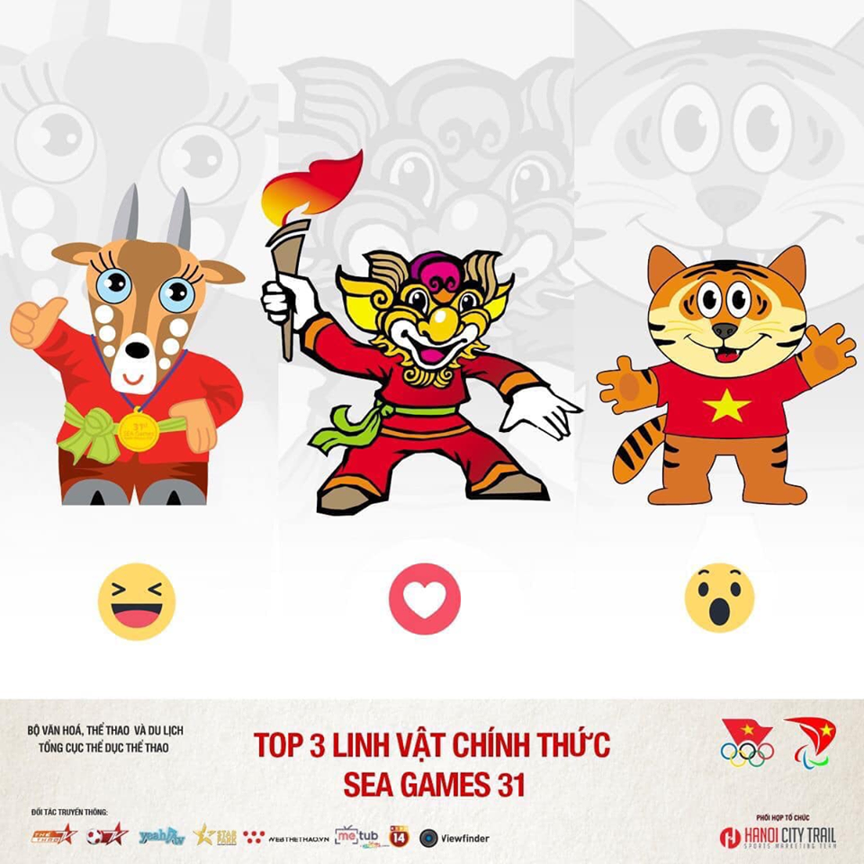 SEA Games 31 - Three finalist mascots
