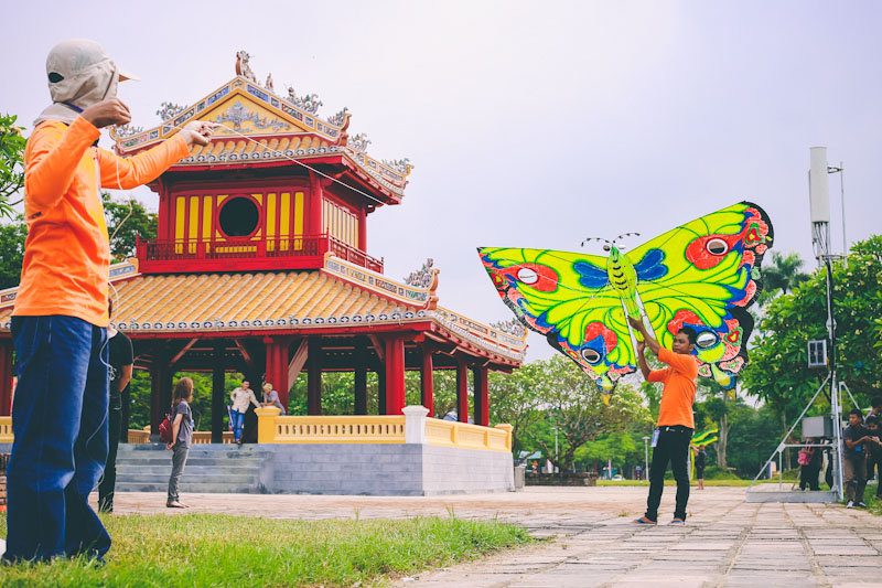 Kite flying Hue Festival