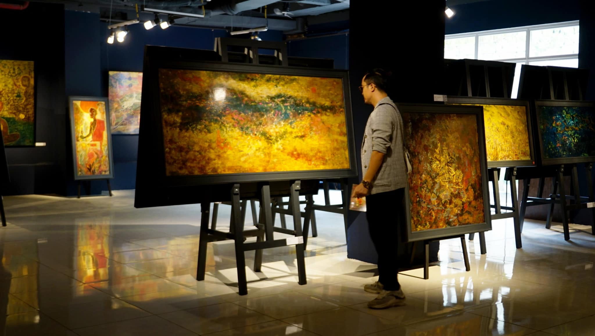 X-No8 Exhibition & Khởi Sinh Lacquer Collections_Facebook banner_Paintings on display