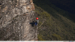 abseiling blue mountains animation