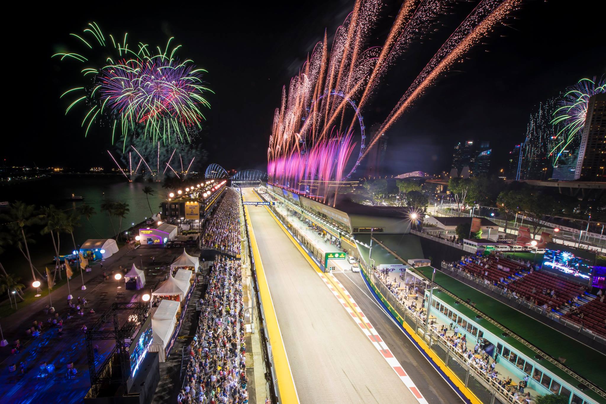 F1 Singapore 2018 - Fireworks