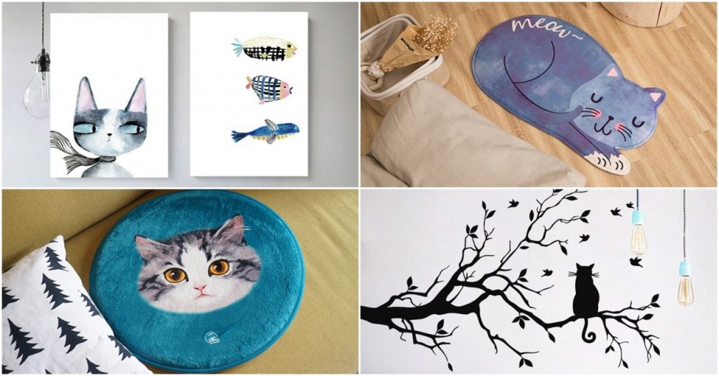 Cat-themed home decor