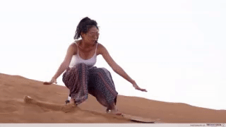 Things to do in Dubai - sand boarding