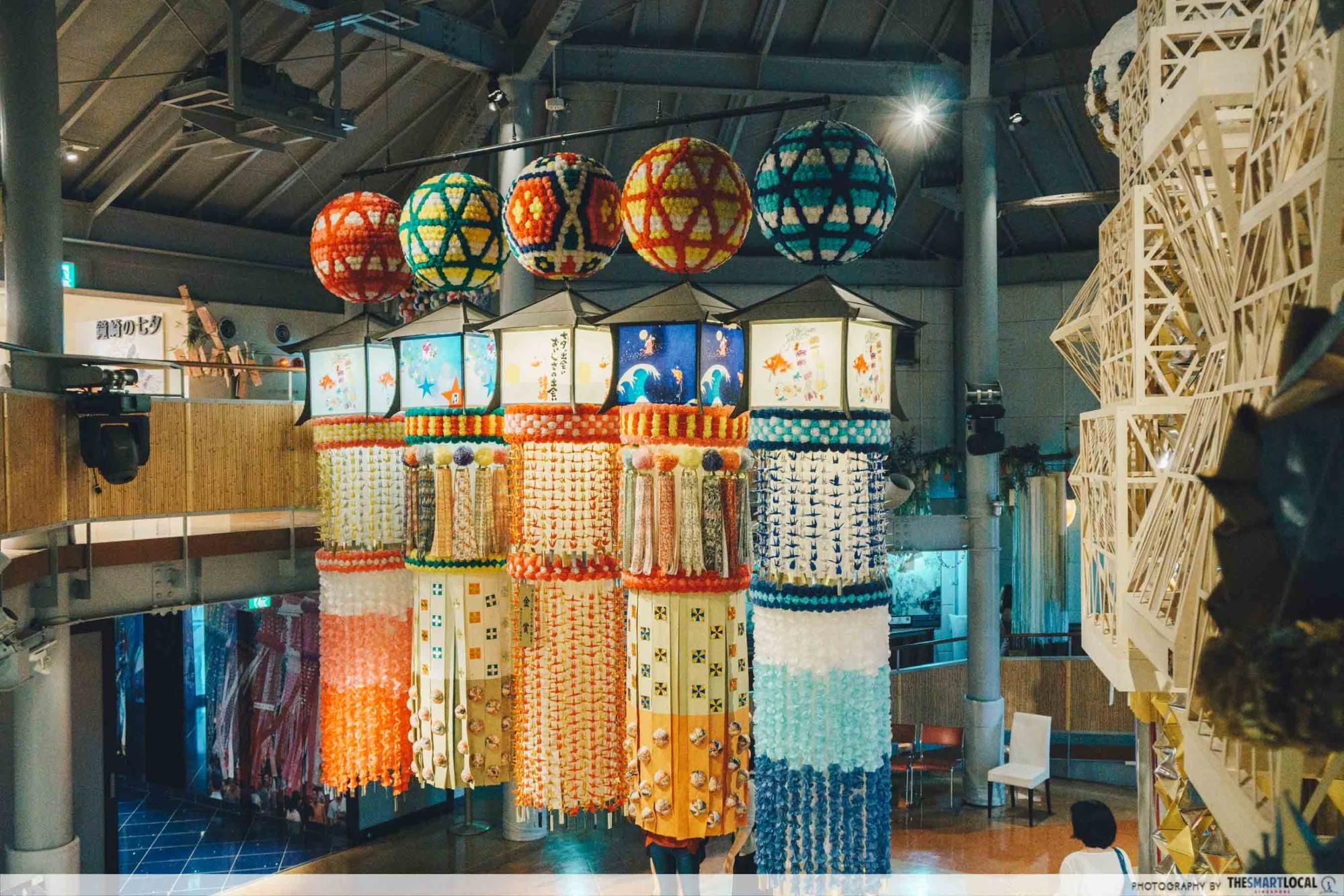 Tohoku Japan - Sendai Tanabata Museum lantern