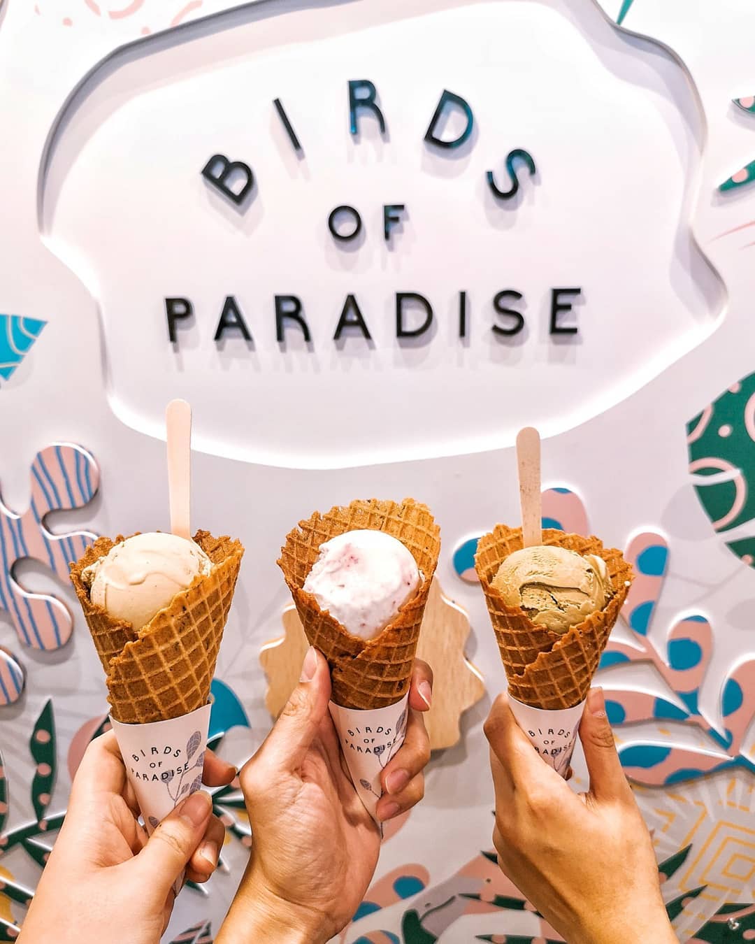 birds of paradise ice cream