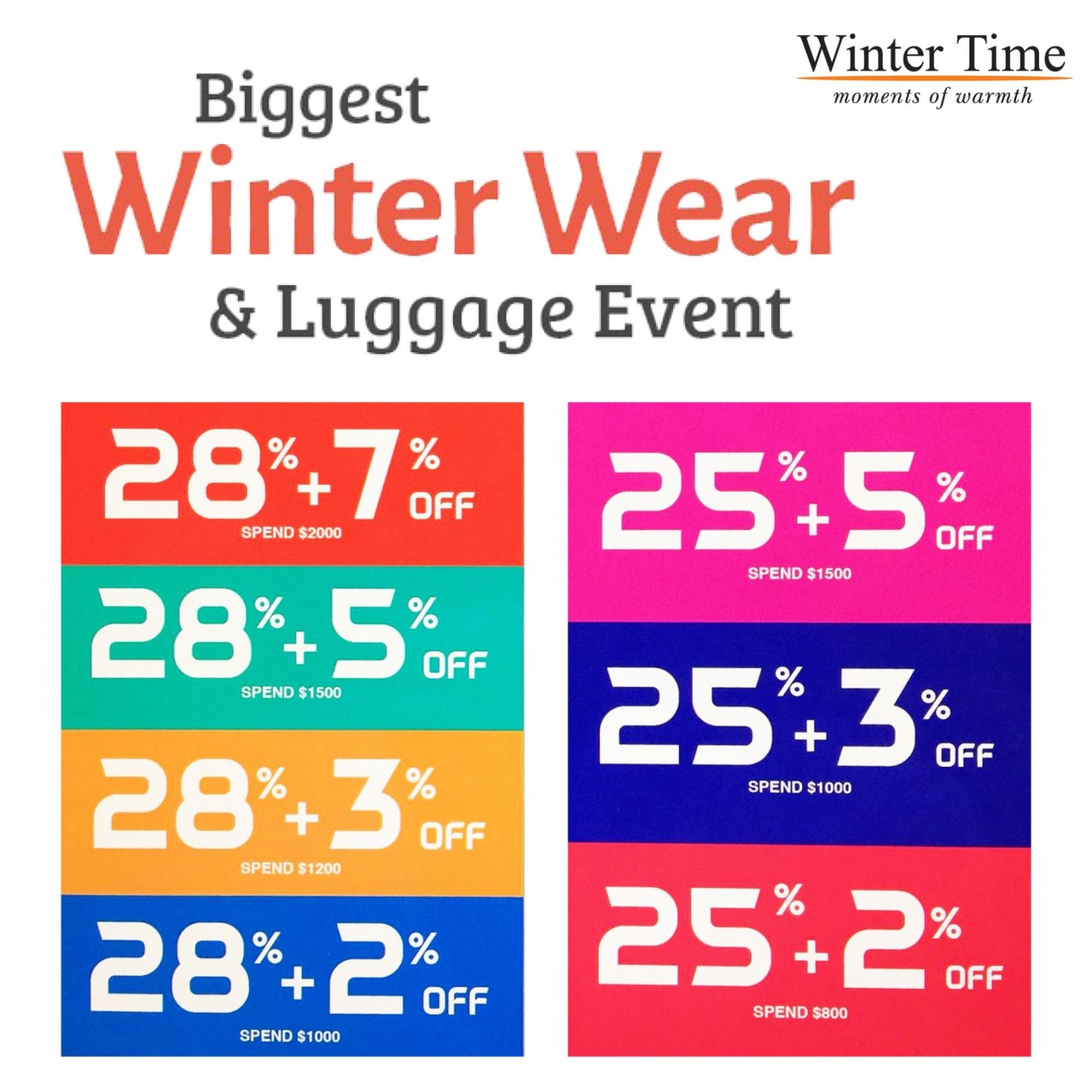 Winter Time Expo Sale
