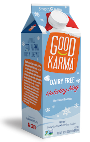 Good Karma dairy free eggnog honestbee