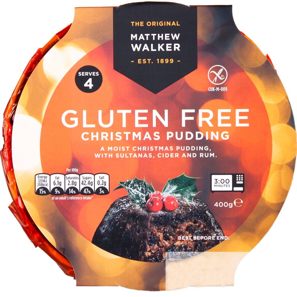 Matthew Walker gluten free Christmas pudding honestbee