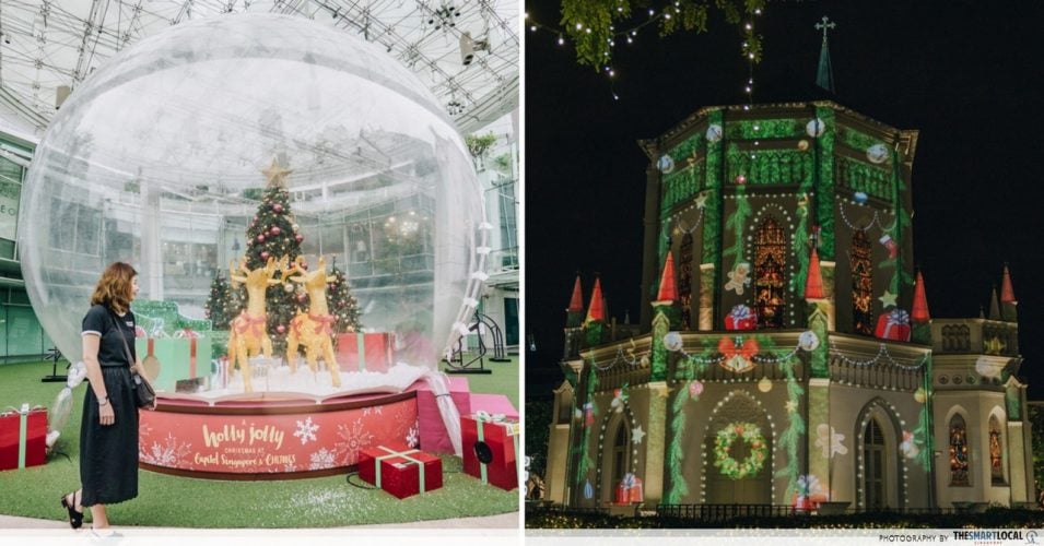 Capitol Singapore And CHIJMES Have A Lifesized Snow Globe And