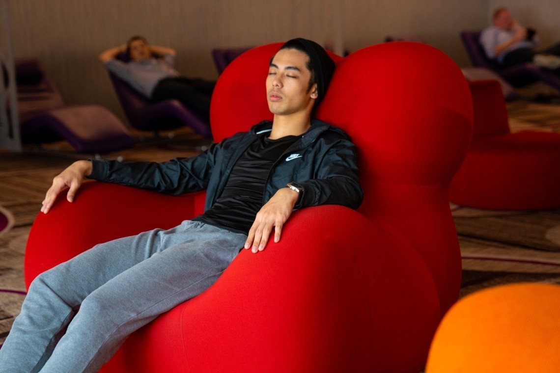Features in Changi Airport T4 - snooze lounge