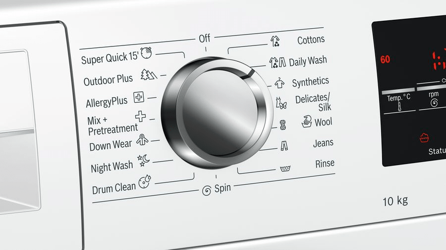 bosch frontload washer options