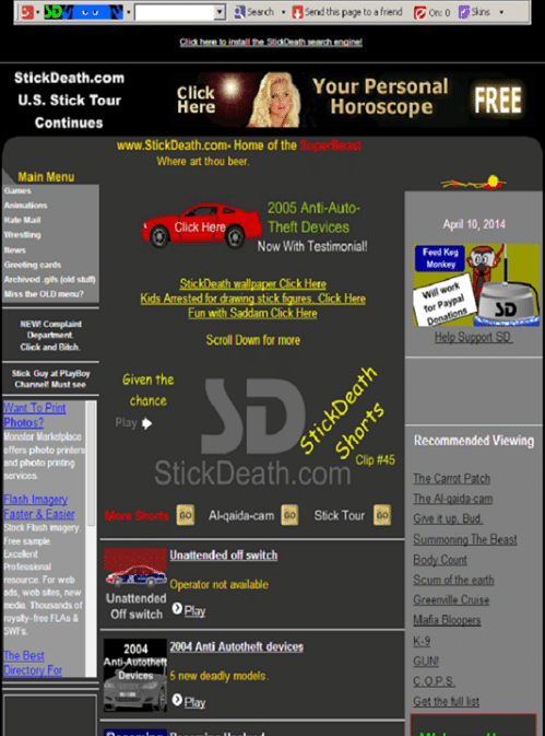 stickdeath homepage