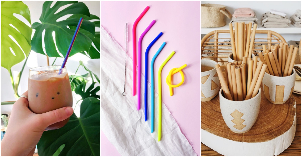 Large Smoothie Big Size Extra Wide Straws Reusable Silicone Openable Travel  Straws NO BRUSH NEEDED (5 Large + 1 Pouch) Easy Clean Reusable Straws