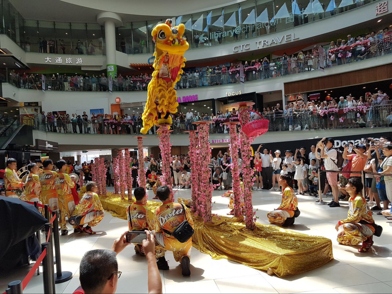lion dance chinese new year chinatown point