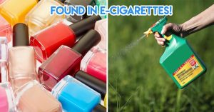 Ingredients found in e-cigarettes