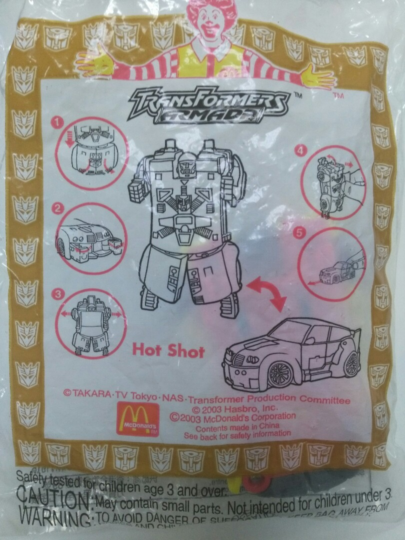 transformers armada singapore happy meal toy