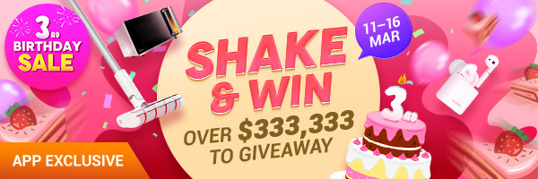 ezbuy - 3rd birthday sale - Shake & Win