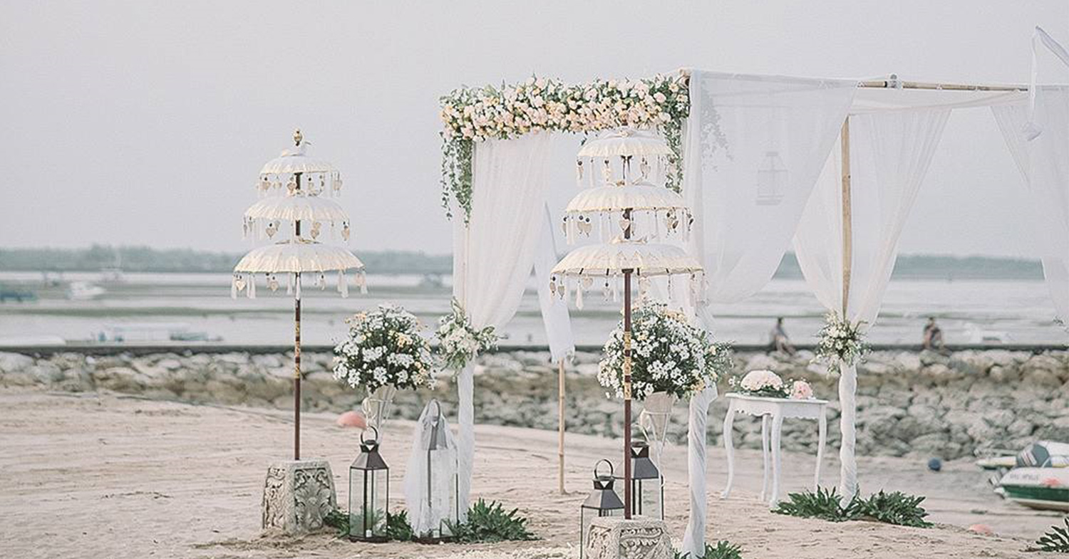 Sadara Resort beach wedding setup