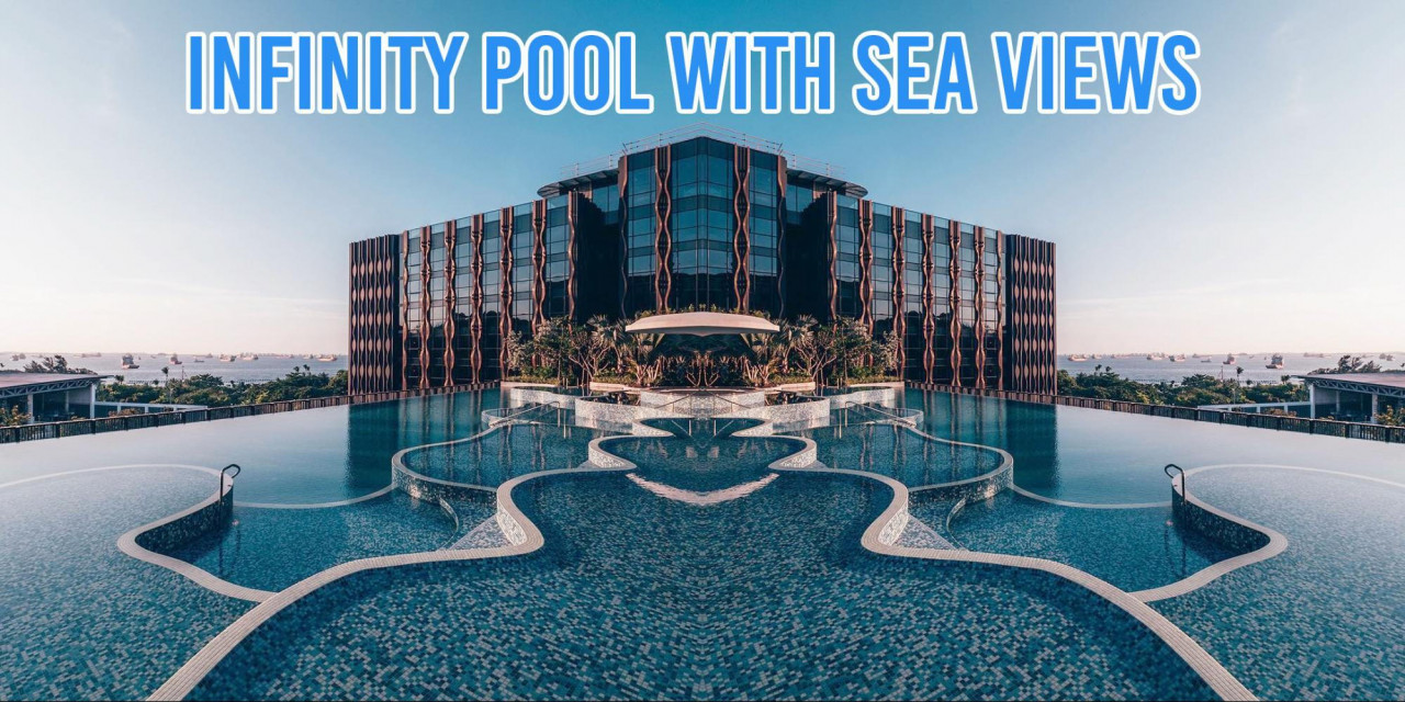 sentosa village hotel infinity pool sea view luxury