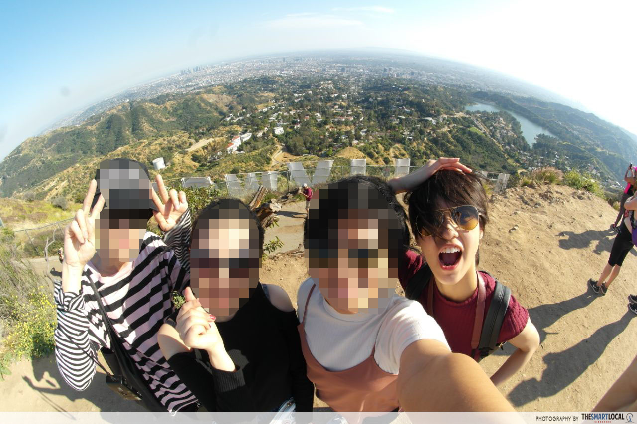 Group pic behind Hollywood Sign
