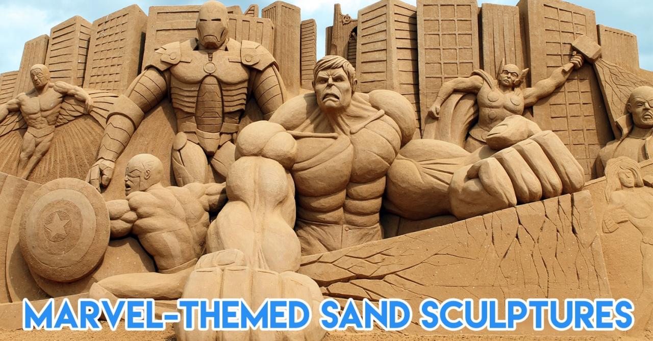 marvel sand sculptures cover image