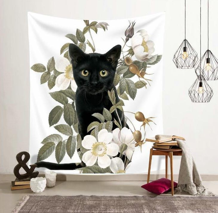 Cat wall tapestry